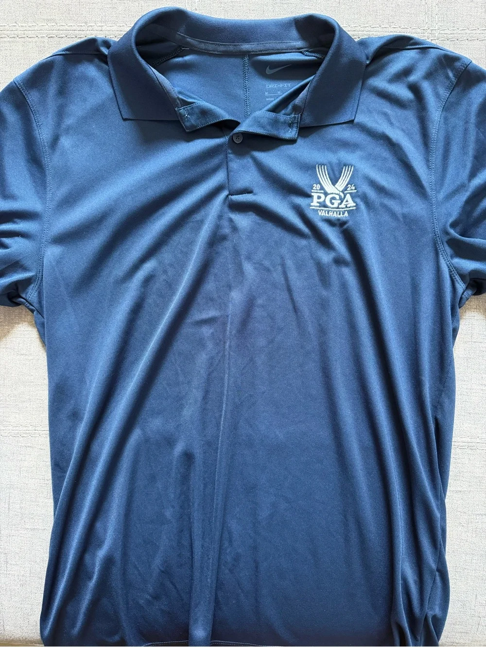 Nike Men’s 2026 PGA Valhalla Navy Dri-FIT Polo